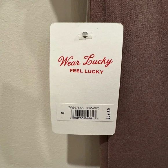 Lucky Brand Women's Short Sleeve Top - Chocolate Brown - Picture 4 of 5